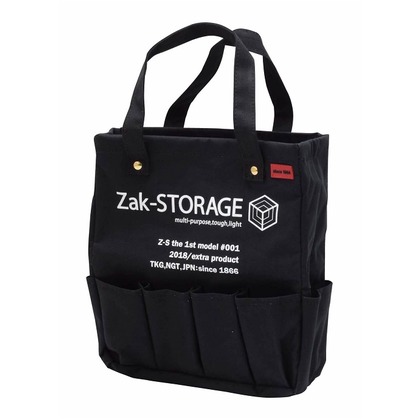 Zak-STORAGE クラフトマンズトート　M ブラック (約)幅260×高さ310×奥行95mm CMT-300MB