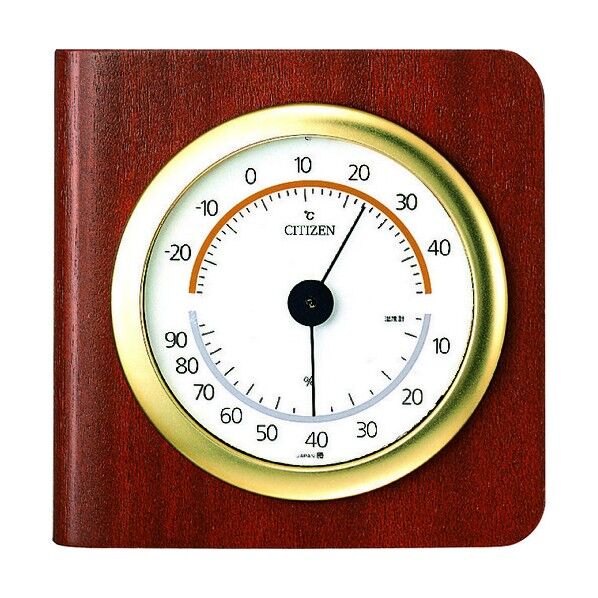 温湿度計 ブラウン 131*134*43