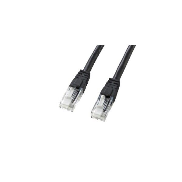 つめ折れ防止カテゴリ6LANケーブル KB-T6TS-10BKN 1点