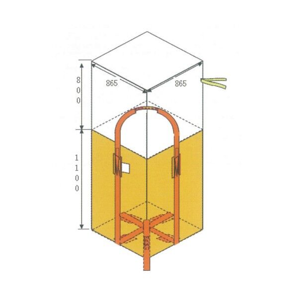 コンテナバック 角型ハーフ 6300008563 1点