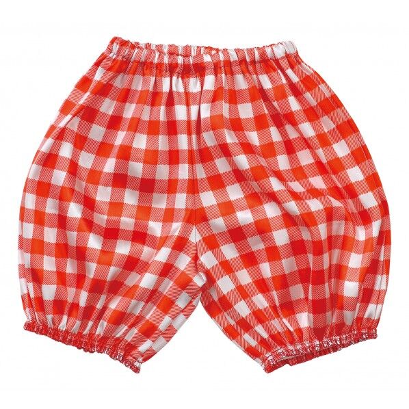 ソフトサテンかぼちゃパンツ(ギンガム)Cサイズ レッド