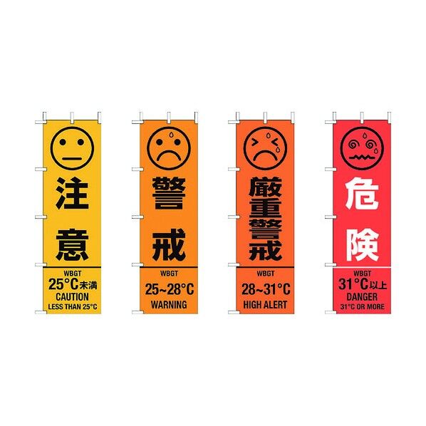 桃太郎旗 WBGT値表示セット HO-1011 1点