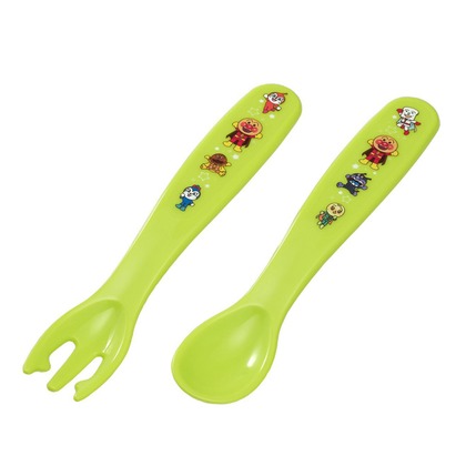 子供用スプーン&フォーク セット アンパンマン グリーン KK-234AN 1