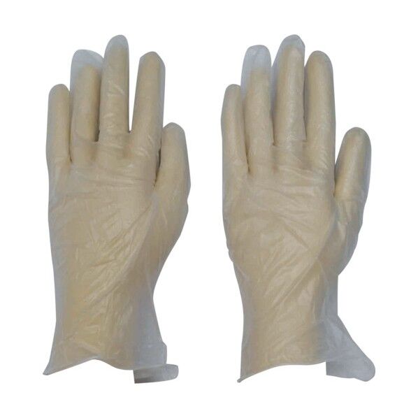 粉なしビニール極うす手袋 100枚入 半透明 L 4279 1個