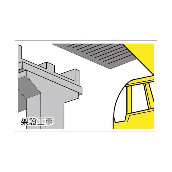 作業予定マグネット板 架設工事