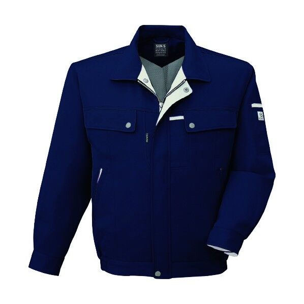 冬 長袖ブルゾン ディープネイビー色 Lサイズ WA20151-23-L 1点