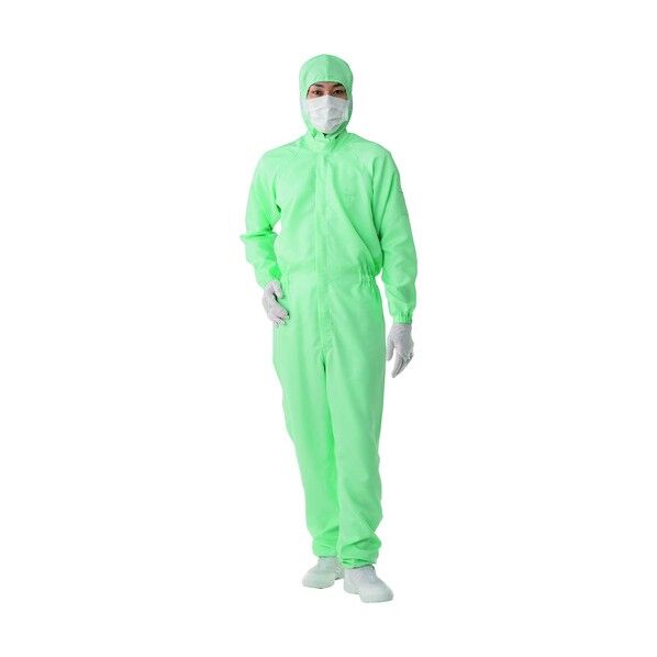 東洋リントフリー クリーンスーツ FC133C ブルー S FC133C-02-S 1点