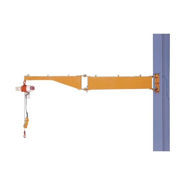 スーパーツール 二速型電動チェーンブロック付ジブクレーン 柱取付・シンプル型 JBCD1037H 1点...