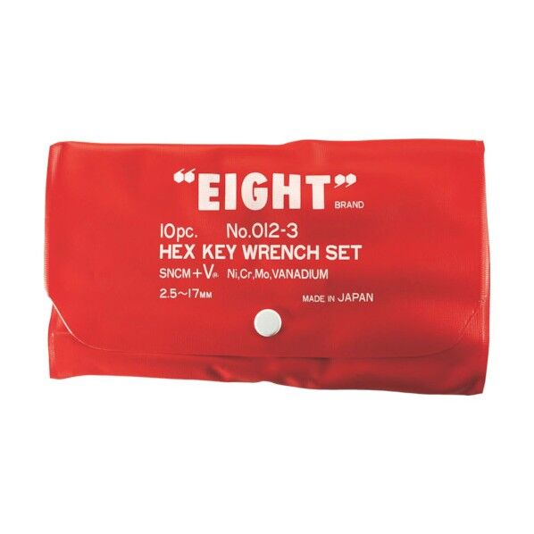 六角棒スパナ 標準寸法(ミリ) ビニールポーチセット