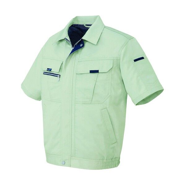 半袖ブルゾン(男女兼用) 005アースグリーン L 9032 1