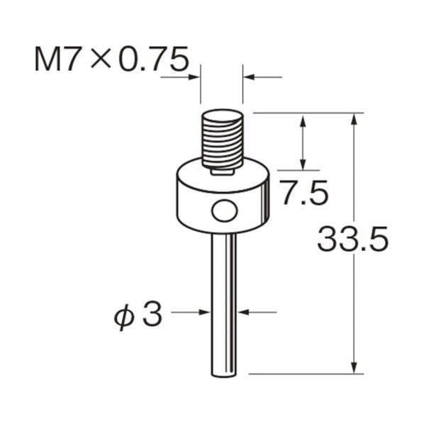 ねじ込みマンドレール M3301 2本
