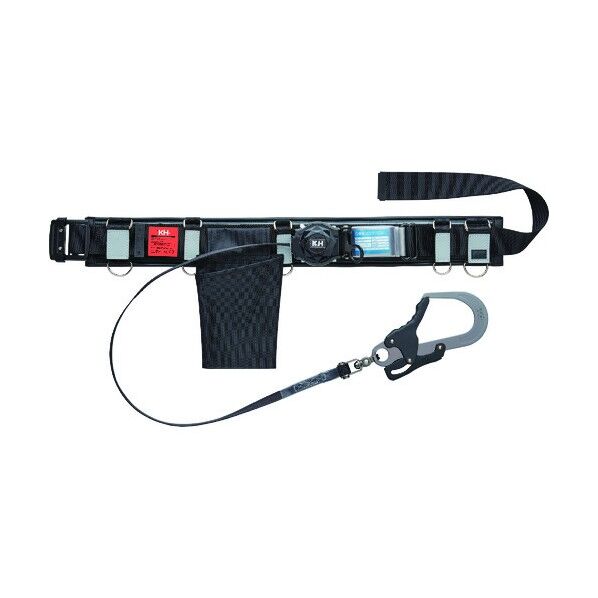 補助帯付墜落制止用器具(アルミフック・じゃばらロープ式) アルミスライド式