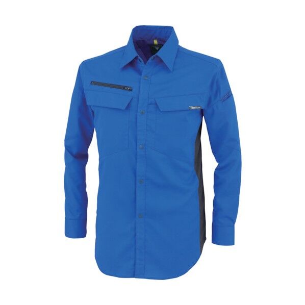 裏綿ストレッチ長袖シャツ 5L 1513-46-5L 1点