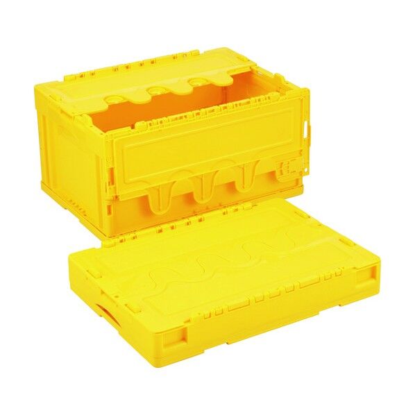 折りたたみコンテナー CF-S41NR 黄 CF-S41NR-Y 1点