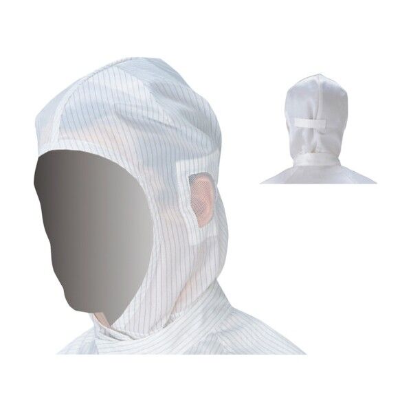 クリーンウェア フード ホワイト M HSW-M 1点