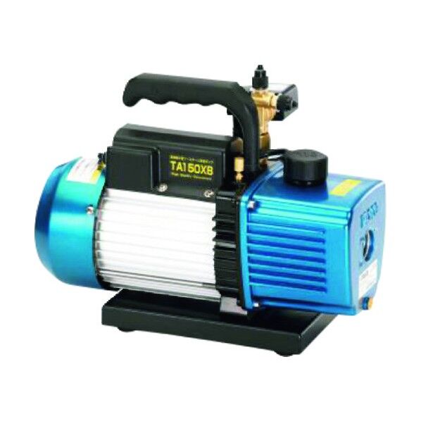 タスコ オイル逆流防止弁付(4ポールモーター)高性能ツーステージ真空ポンプ TA150XB-B 1個