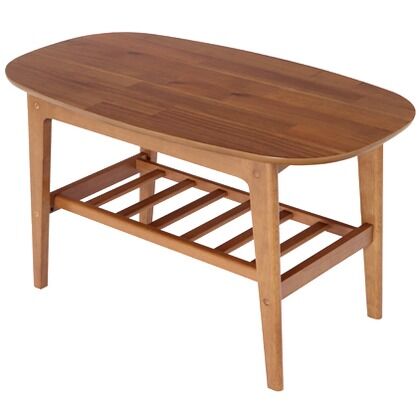 棚付きセンターテーブル90幅 幅900×奥行500×高さ500 82-662 1