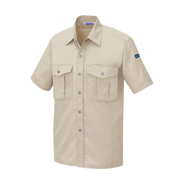 半袖シャツ(男女兼用) 002ベージュ 5L 596 1