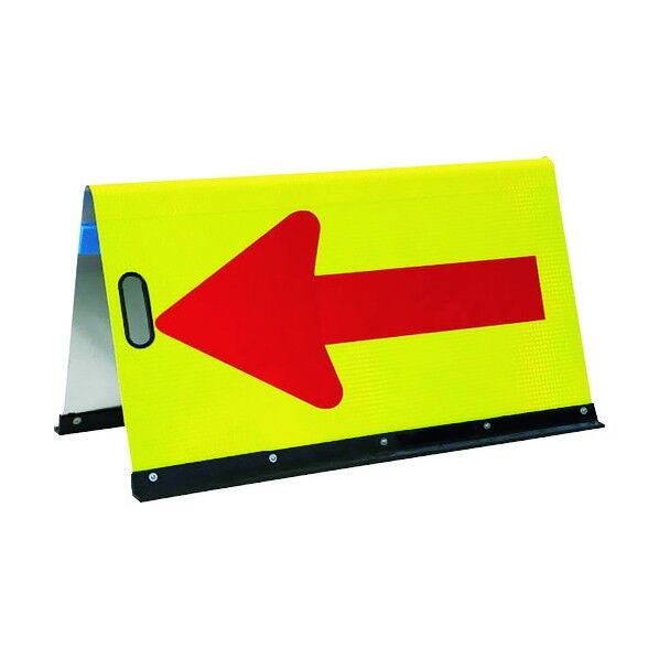 ユニット 矢印板アルミ蛍光黄プリズム 386-002 1点...