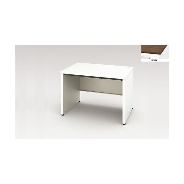 平デスク (パネル脚タイプ・浅型引出し付) XEHH117FP-S-WWN 1点