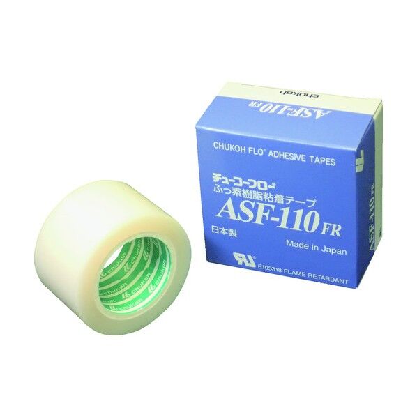 中興化成工業 フッ素樹脂(テフロンPTFE製)粘着テープ ASF110FR 0.23t×38w×5m ASF110FR23X38X5 1点