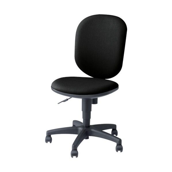 事務用チェア ブラック 肘なし ハイバック SER512F-BK 1点