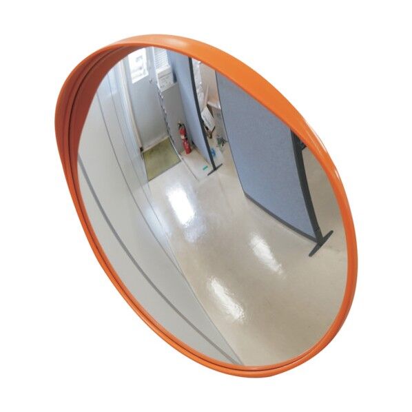 小型カーブミラー(丸型1面鏡)壁丸S30 壁面金具付 アクリル製 300mmΦ 276070 1個
