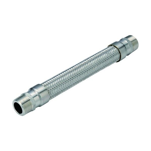 NFK オスニップル式フレキシブルホース 六角ニップルSUS304(ALLSUS304) 25A×2000L 2000×38×38MM NK153-25-2000 1個