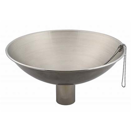 ステンレスアールパン(水鉢) ヘアライン φ450×H224(深さ124)mm 410 1