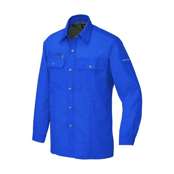 長袖シャツ(男女兼用)(薄地) 006ロイヤルブルー 6L 5565 1