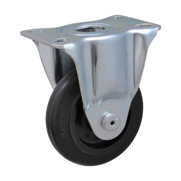 Ｓシリ－ズ固定ナイロンホイ－ルゴム巻車１００ｍｍ 420SR-F100 BAR01 1