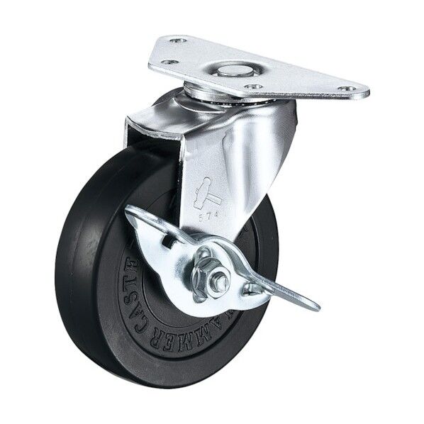 オールステンレスコーナーE型自在SP付ウレタン車65mm