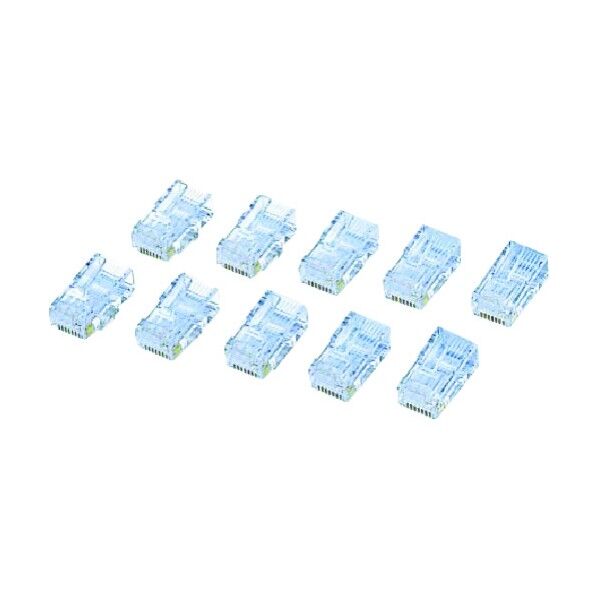 エレコムCAT6対応RJ45コネクタ10個 LD-6RJ45T10 10個
