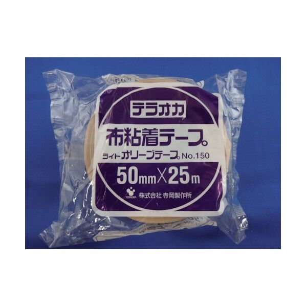 寺岡製作所 ライトオリーブテープNO.150クリーム100mm×25M 150C100X25 1巻