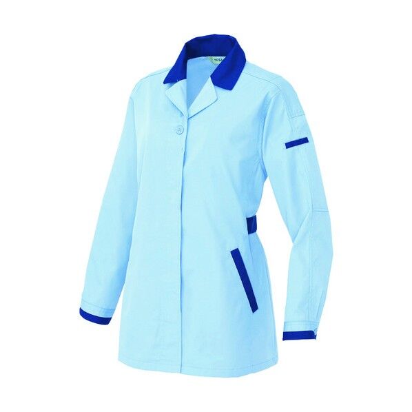 長袖サマースモック 007サックス×ネイビー S 5327 1