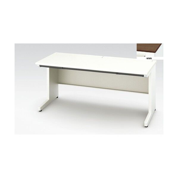 平デスク (浅型引出し付) XEHH167F-S-WWN 1点