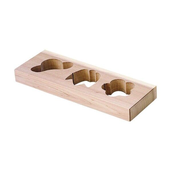 朴 物相型・3穴 BBT8801 1個