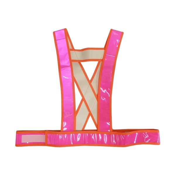タスキ型安全ベストショート丈(ピンク) 5920019 1点
