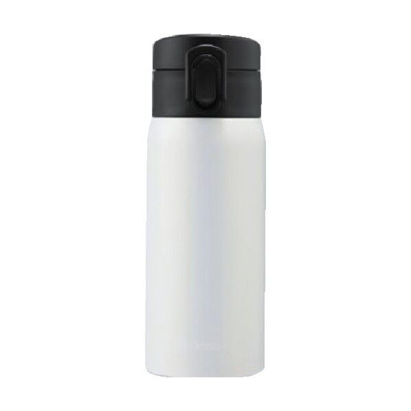 ステンレスケータイボトル ワンタッチ メタリックホワイト SB-O350M-W 1点