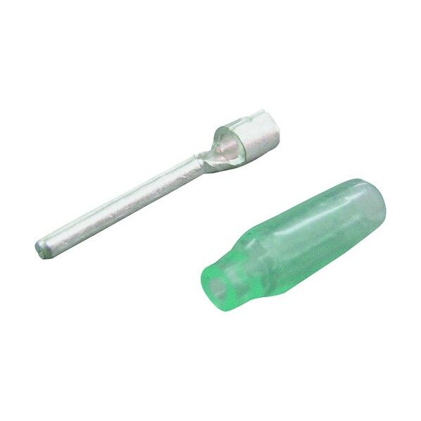 裸圧着端子(TC形) 棒形 絶縁キャップ付(100PCS) TC 2-16V-ST-C(100PCS/1) 100個