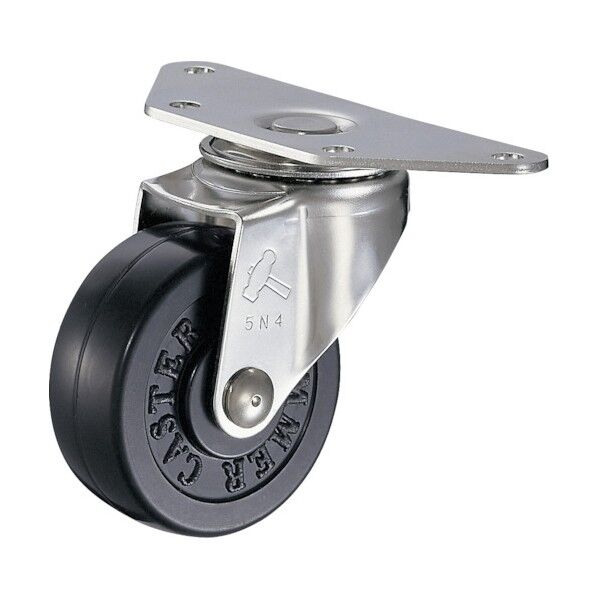 オールステンレスコーナーＥ型自在ゴム車５０ｍｍ