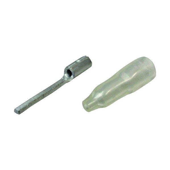 裸圧着端子(BT形) ブレード形 絶縁キャップ付 (50PCS) シルバー BT 0.3-11-C 50個