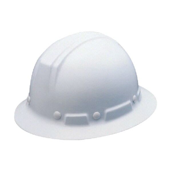 ヘルメット（全周つば付型）飛来／墜落白特殊ＦＲＰ 377-35WH 1