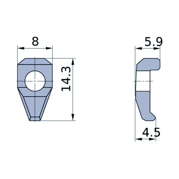 旧F形ボーリングバー用部品 クランプ駒 LK1 1点