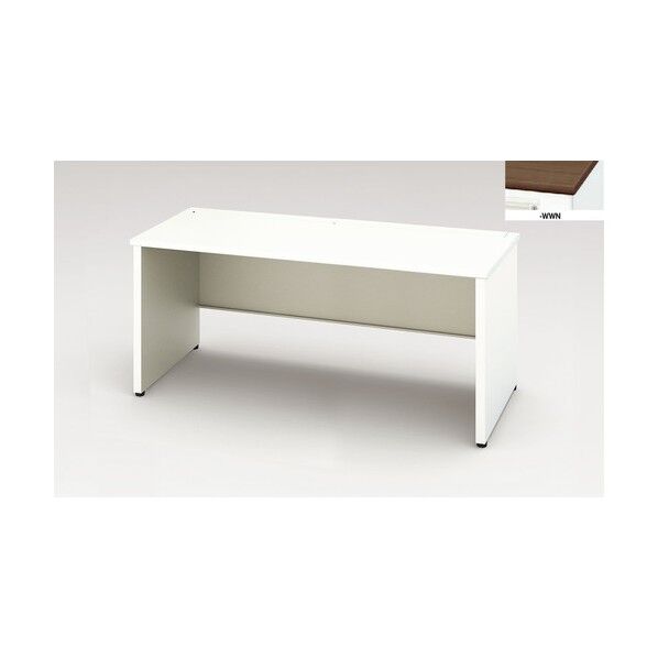 平デスク (パネル脚タイプ・引出し無し) XEHH167FDNP-WWN 1点