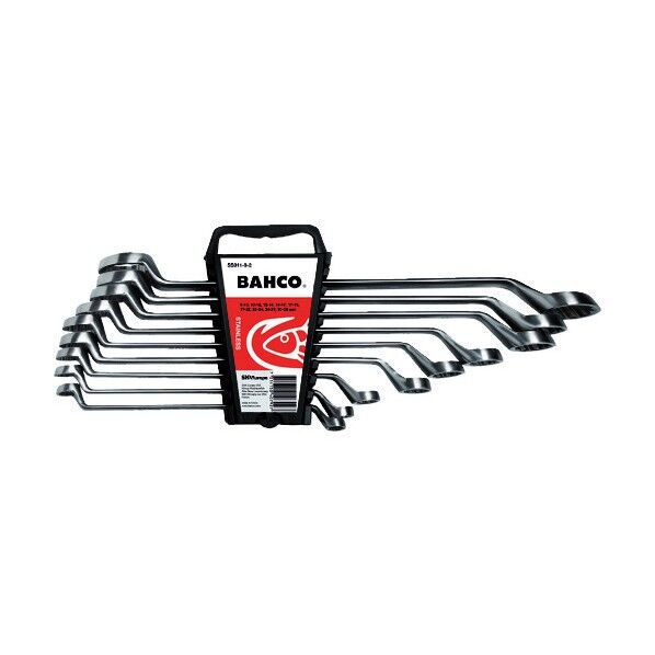 ステンレス製両口メガネレンチ9本セット ミリサイズ SS011-9-2 1組