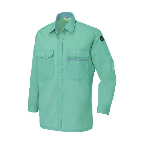 長袖シャツ(男女兼用)(薄地) 172サファイアブルー L 5375 1