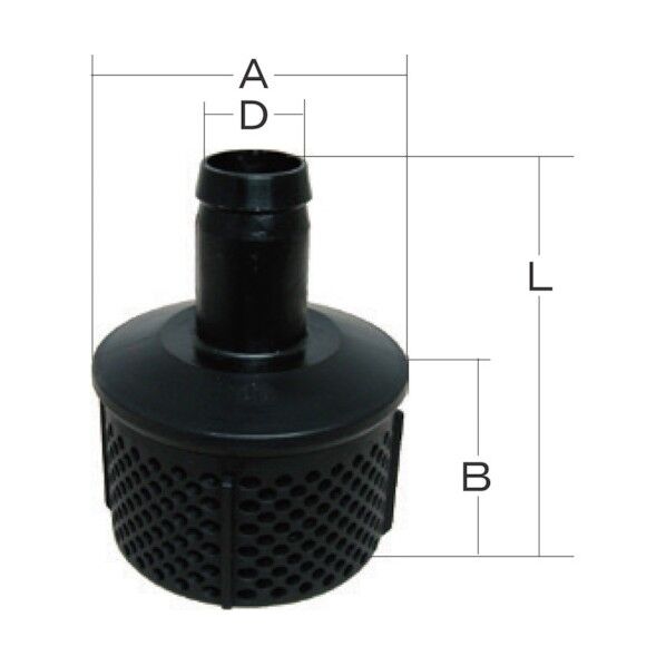 岩崎製作所 鉄板入り樹脂(PP)製 ゴミ除け ストレーナー(タケノコ継手) 50STT20P 1点...