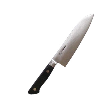 本匠兼正 Eシリーズ 全鋼 口金付 黒合板柄 三徳