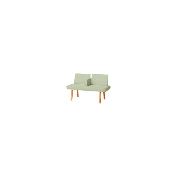 プラス 40384)LS-5000 2人掛け 中肘付 LS-5221AN LG 1点